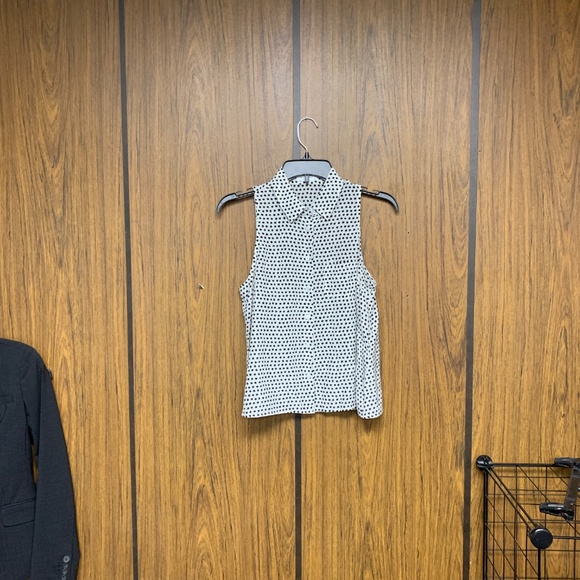 Equipment Silk Star Print Blouse Top Sleeveless - Picture 3 of 7